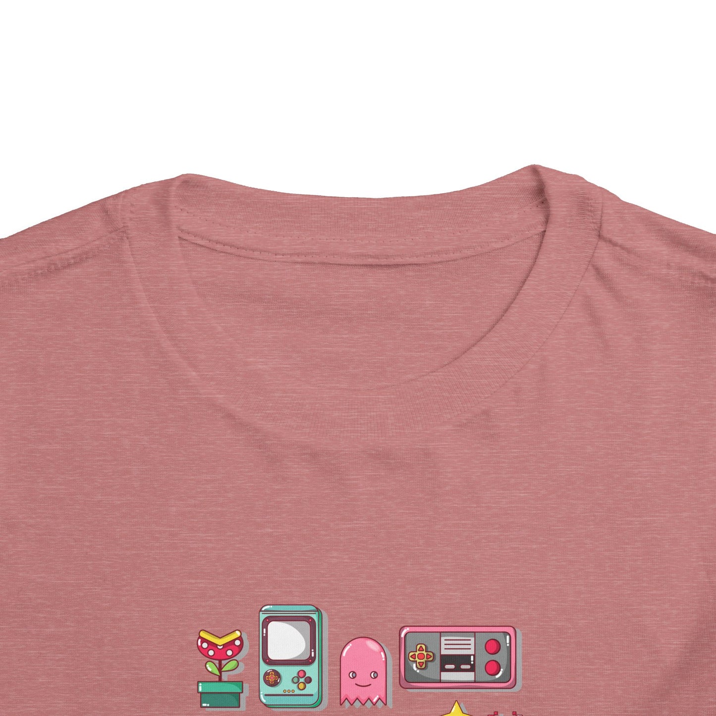 5th Birthday Tee — "Level 5 Unlocked" Retro Game Icons