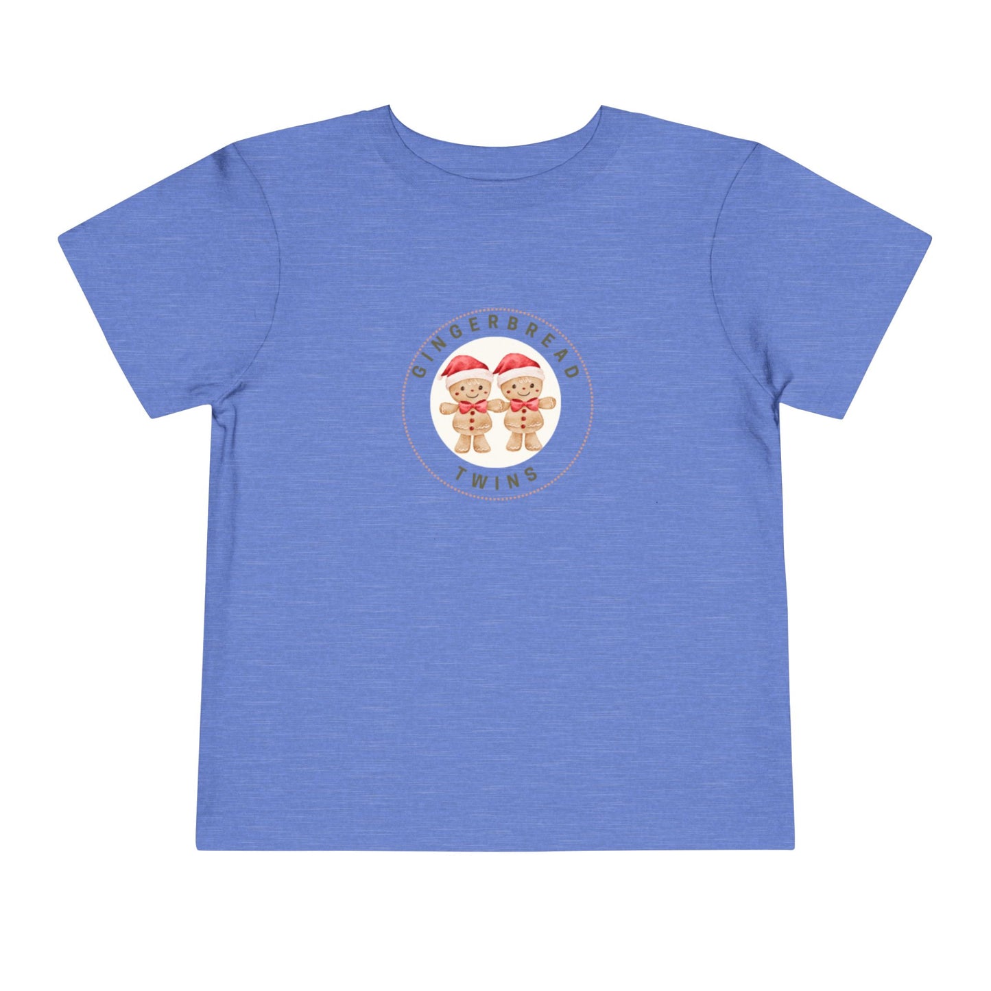 Gingerbread Twins Boys Toddler Tee — Cute Holiday Christmas Shirt for 2 to 5 year olds