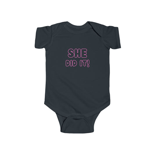 Twin Girls Set-She did it! No, She did it! (Two Bodysuits)