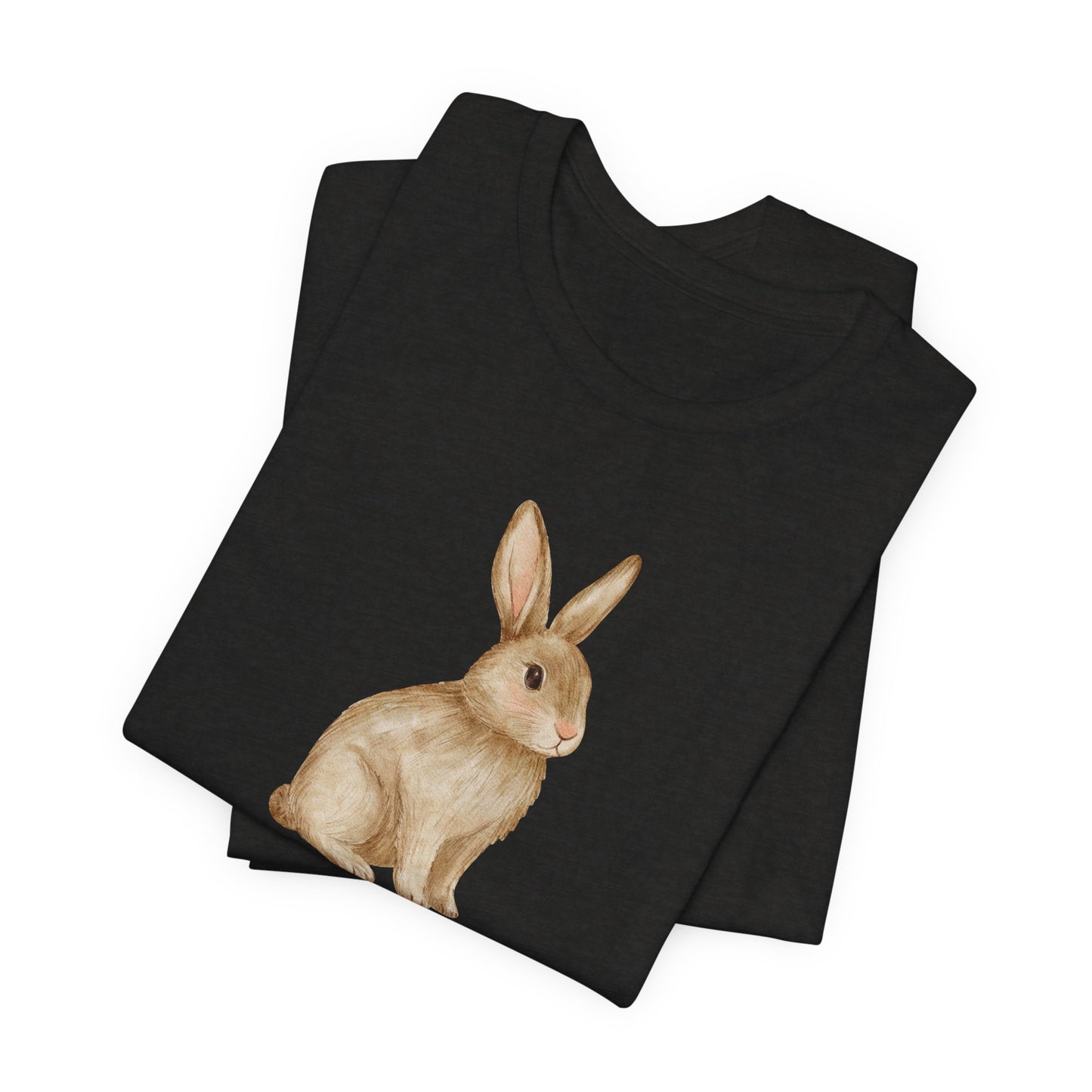 Hello Spring Bunny T-Shirt — Cute Watercolor Rabbit Spring Tee