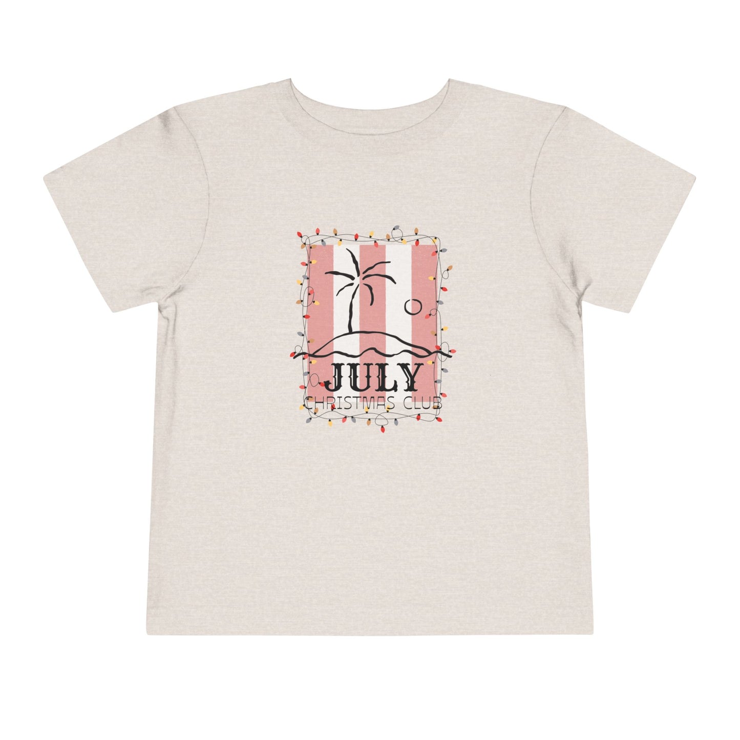 July Christmas Club- Toddler Tee — Cute Beach Holiday Shirt