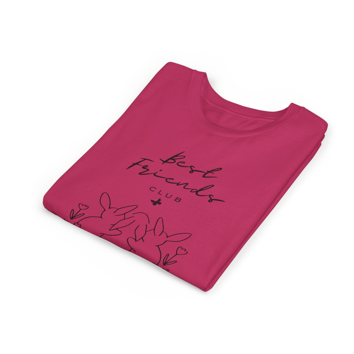 Young Adult Tee - "Best Friends" Bunny Trio Kids Graphic Shirt