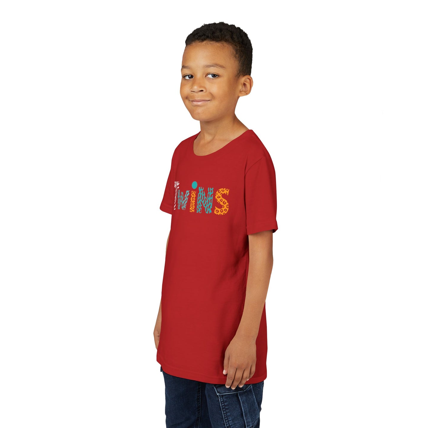 Teen/Pre-Teen "Twins" - Colorful Animal Print Kids T-Shirt