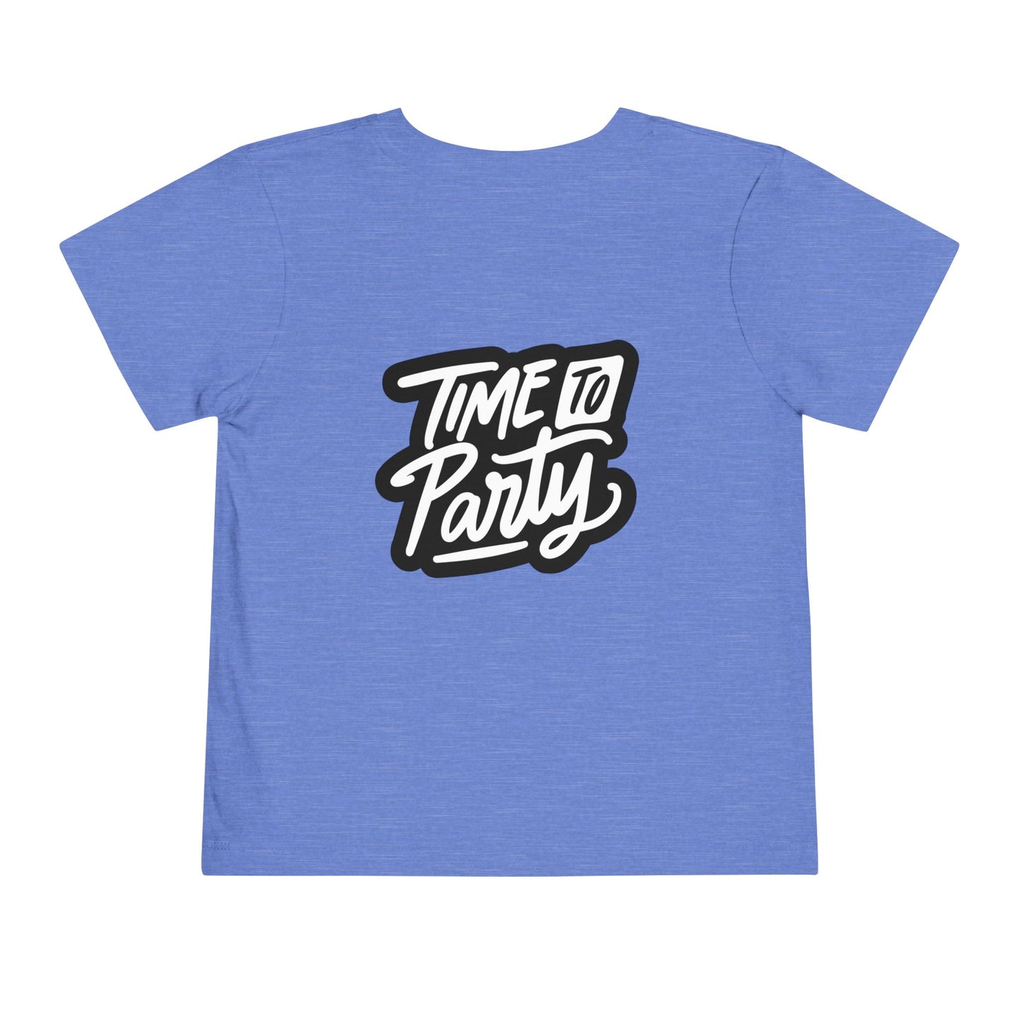Fraternal Twin- Frat Girl- Toddler Tee — "frat girl" Front with "Time to Party" Back Graphic