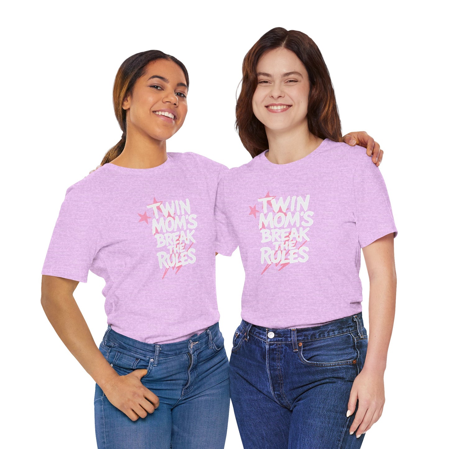 Twin Mom's Break the Rules T‑Shirt — Funny Twin Mama Gift