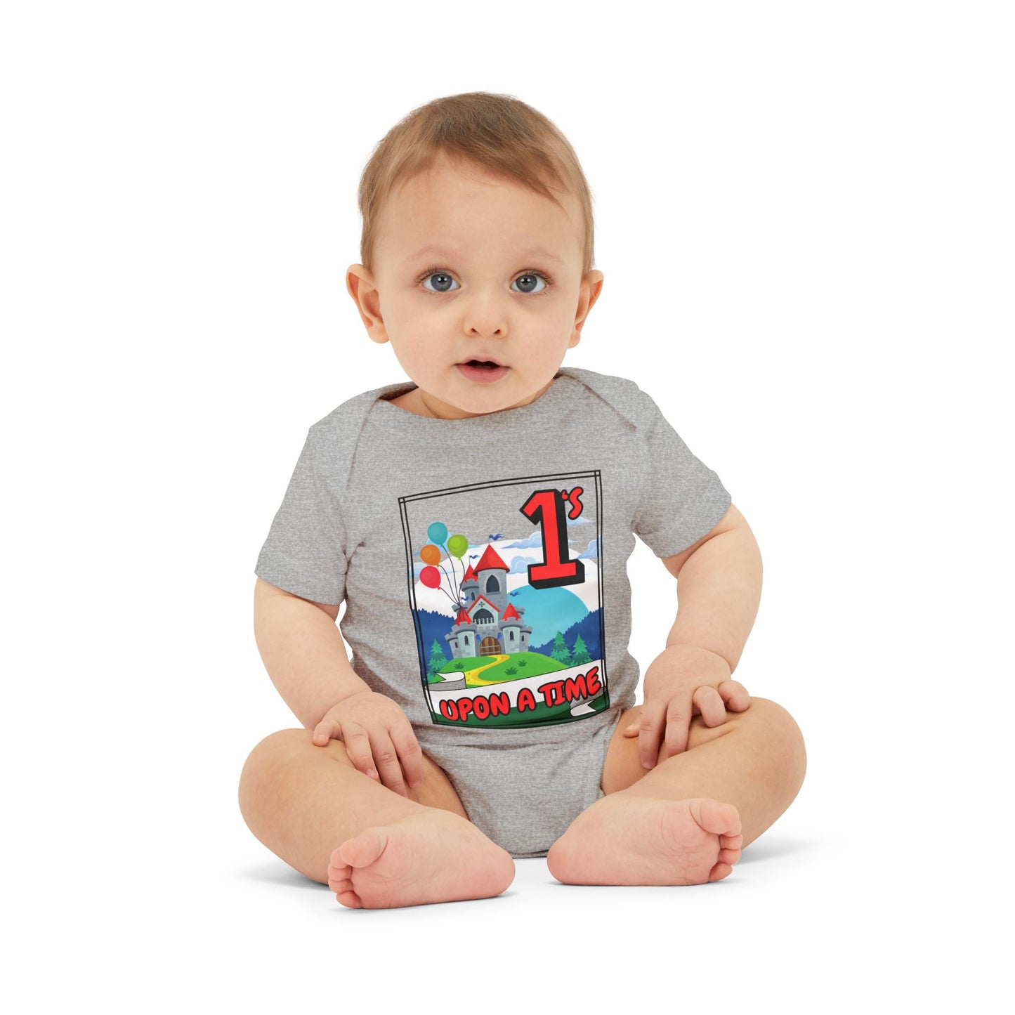 1st Birthday Baby Bodysuit "Once Upon a Time" Adorable Twin/ Triplet Matching Outfits | Infant One Piece | Party Attire