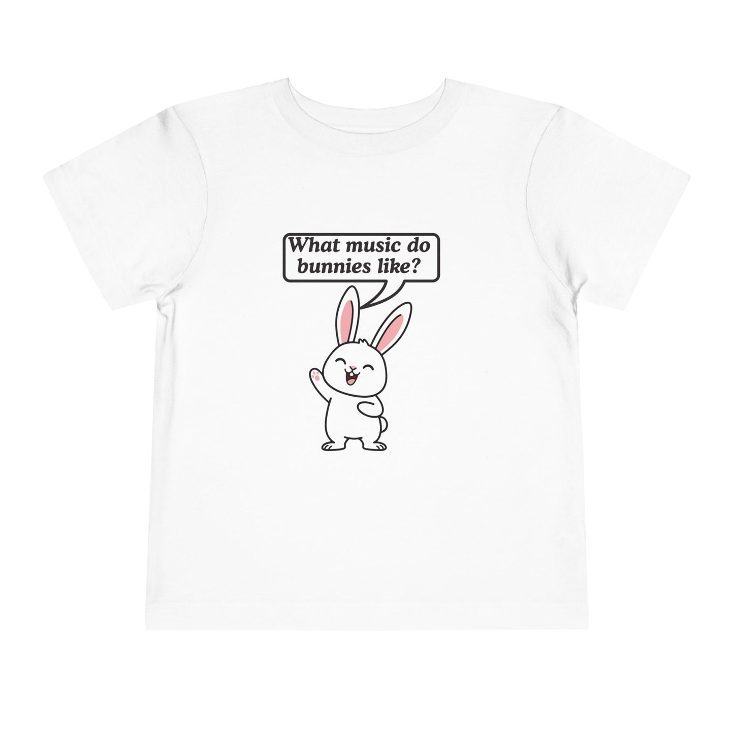 Twin Toddler Tee — "What music do bunnies like?" Easter Joke Set