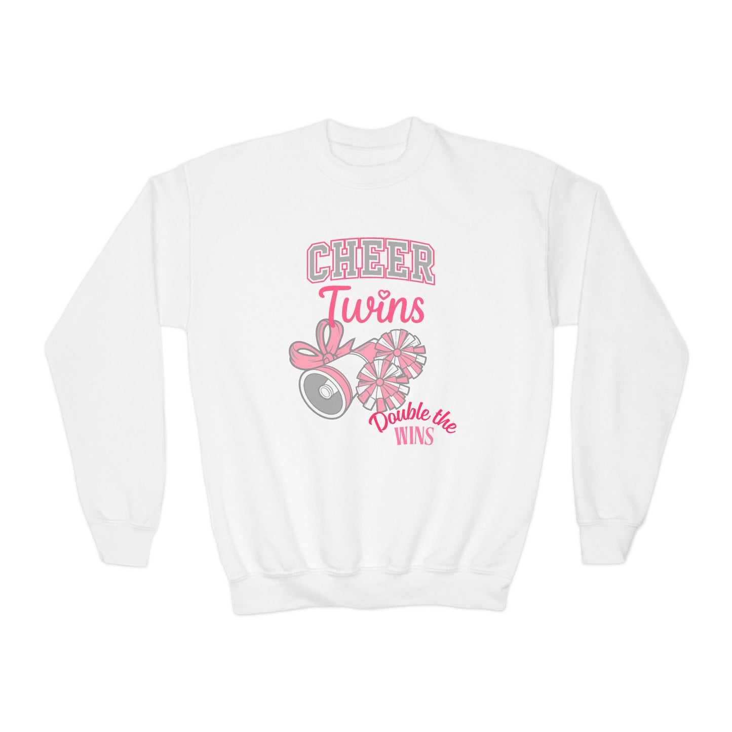 Cheer Twins -Sweatshirt — 'Double the Wins'