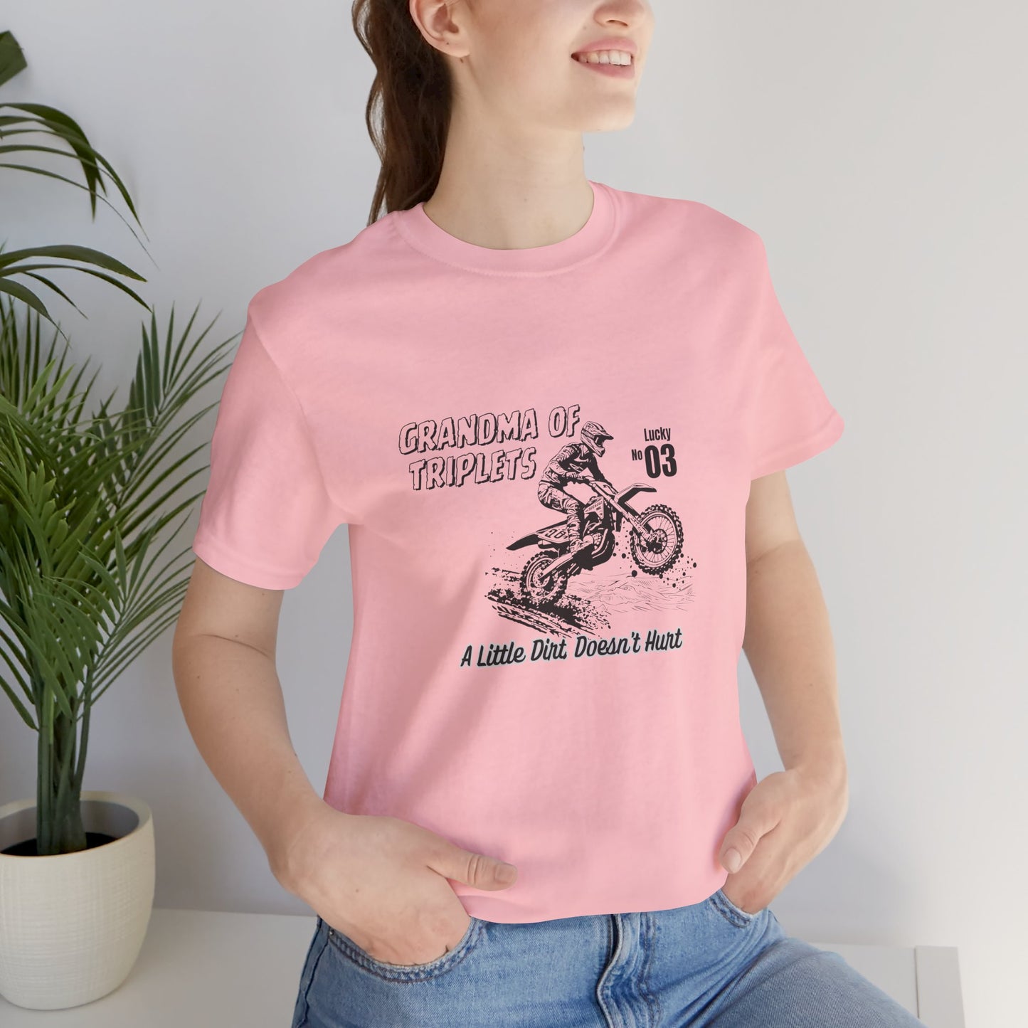 Motocross Grandma Tee – “A Little Dirt Doesn’t Hurt” Vintage Dirt Bike Shirt
