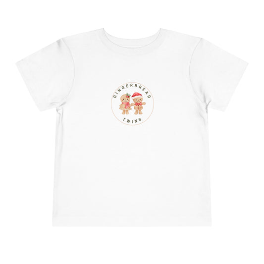 Gingerbread Girl and Boy Twin Toddler Tee (Ages 2 to 5 years old)