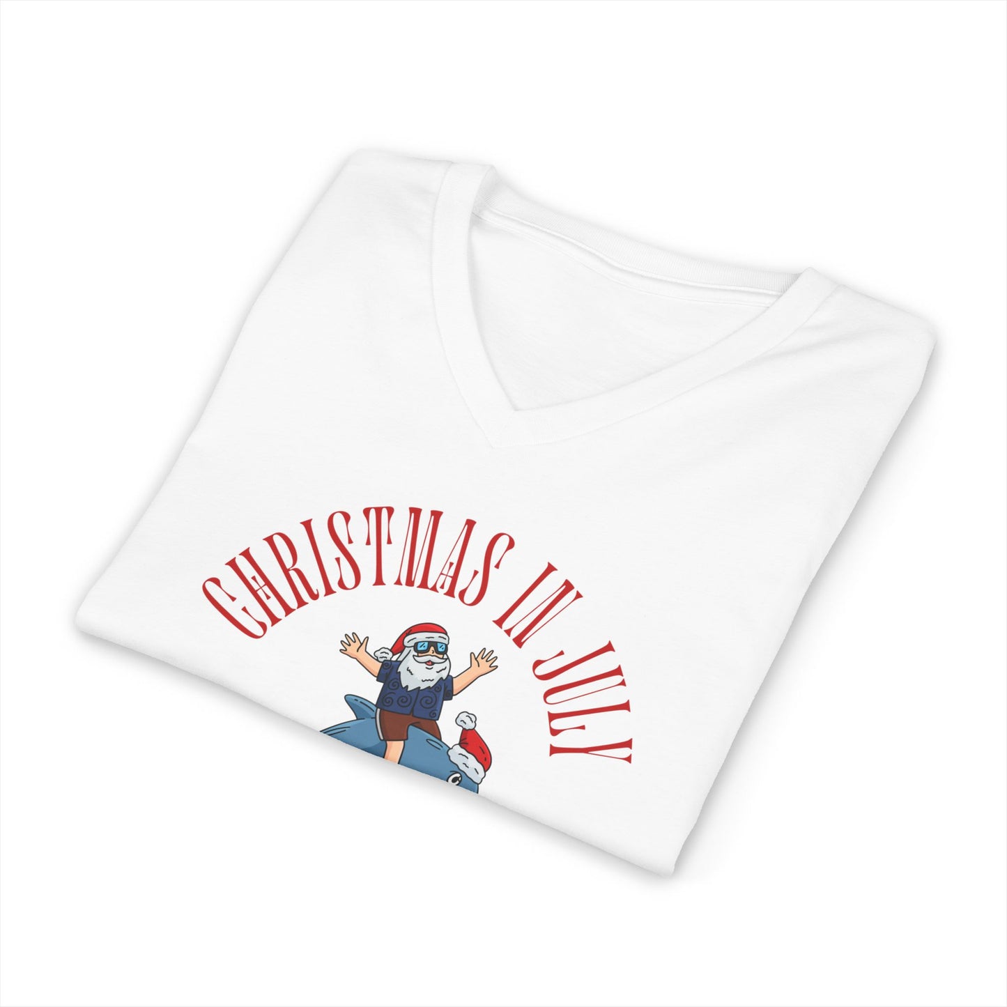 Christmas In July — Merry Fishmas- Funny Holiday Surf Shirt
