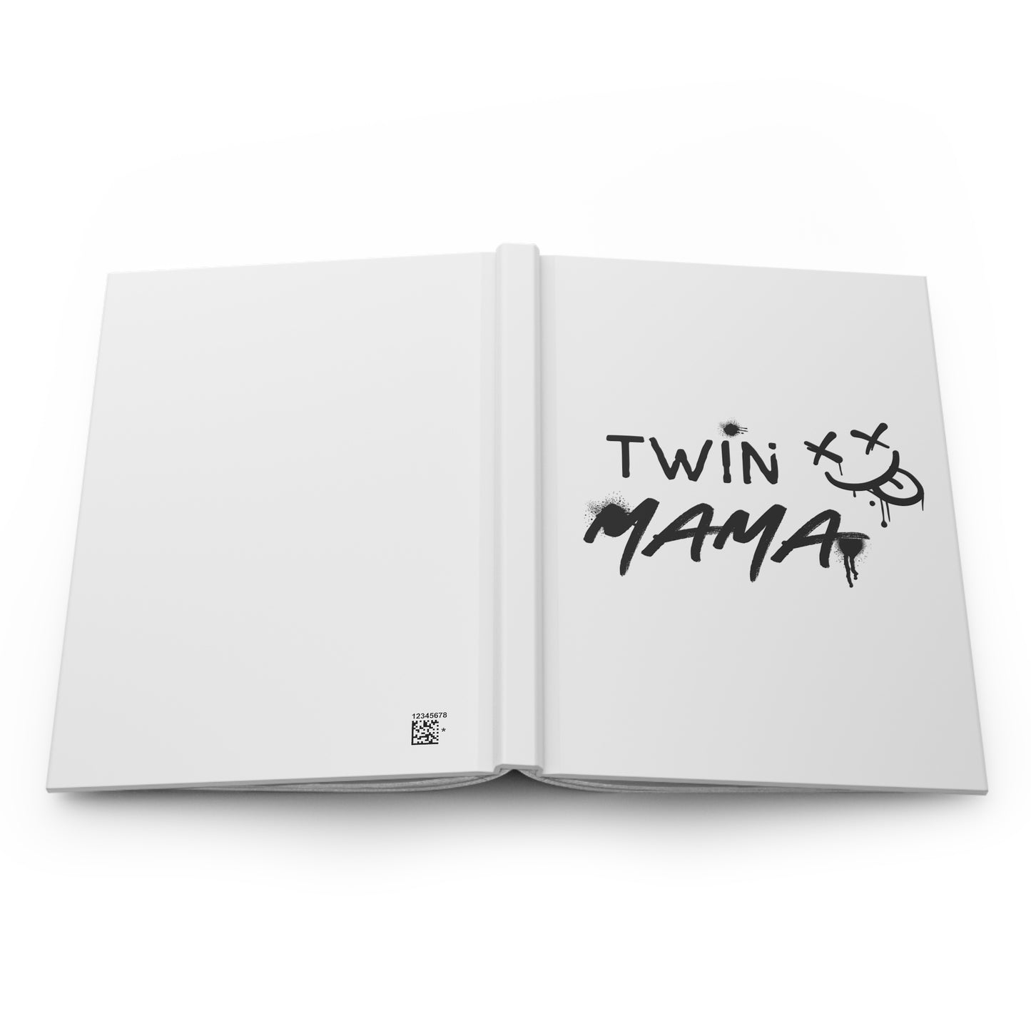 Twin Mama Hardcover Journal — Trendy Graffiti Mom Notebook for Twin Mothers