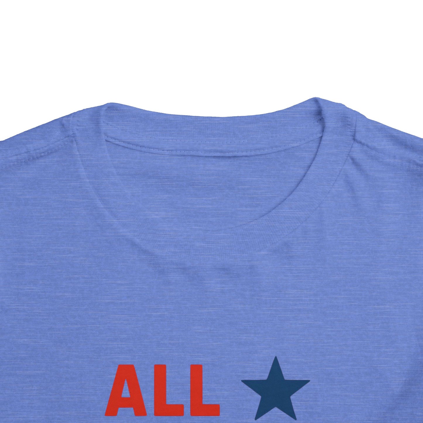 All American Cowboy Toddler Tee — Patriotic Kids Short Sleeve Shirt