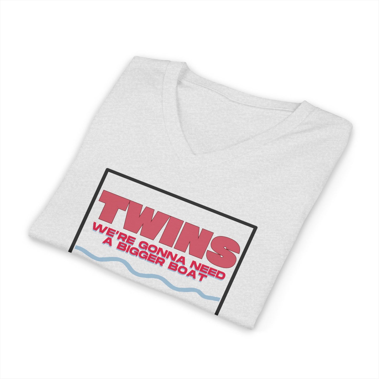 Twin Dad - Movie Lover Cotton Tee- Shark Theme