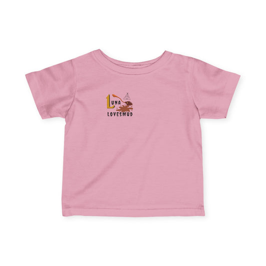 Family Matching Set-Magic Theme-"Luna Loves Mud" Baby/Toddler Tee (Ages 6-24 Months)
