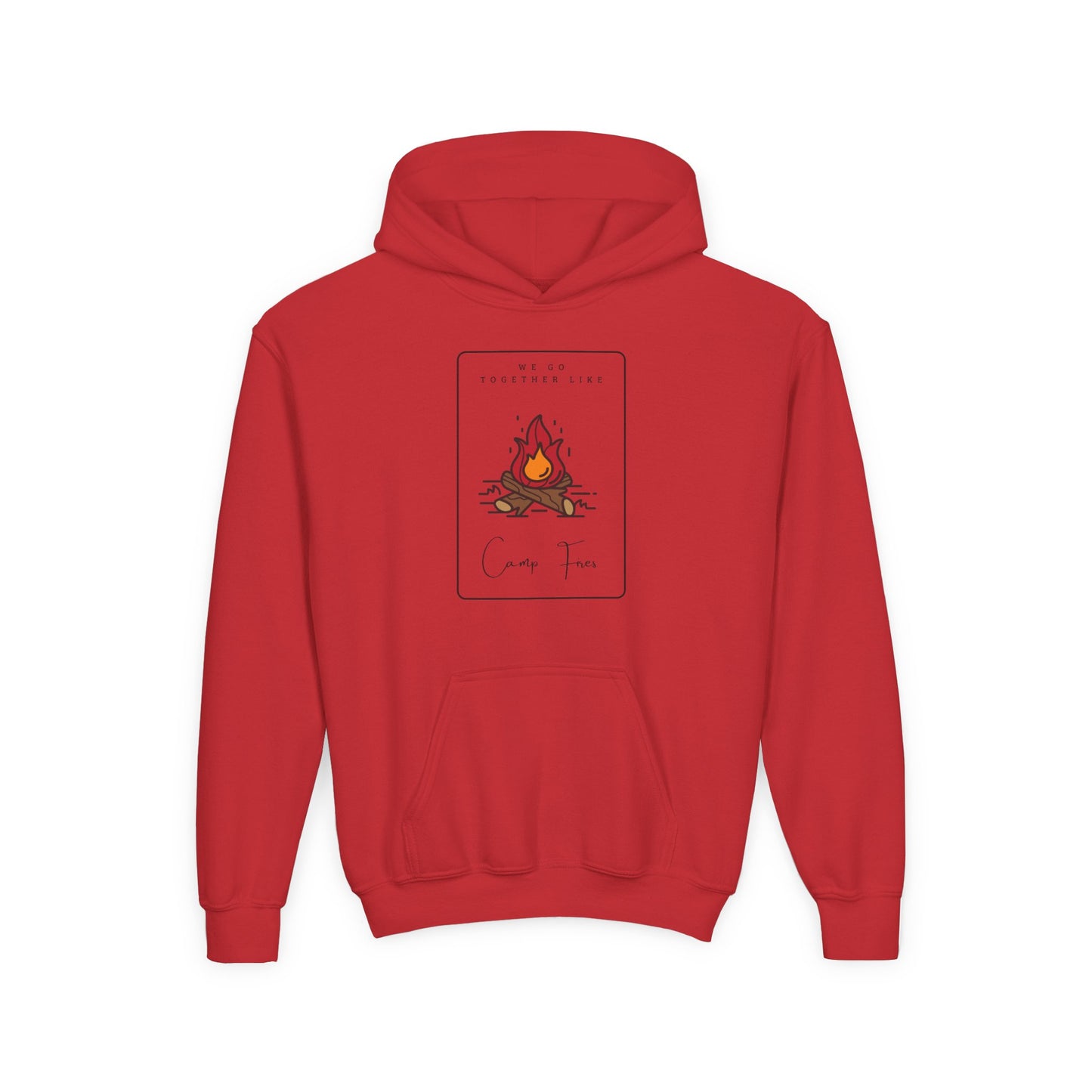 Besties Youth Hoodie - "We Go Together Like Campfires" ....and (choose from 2 other designs: Smores/Ghost Stories)