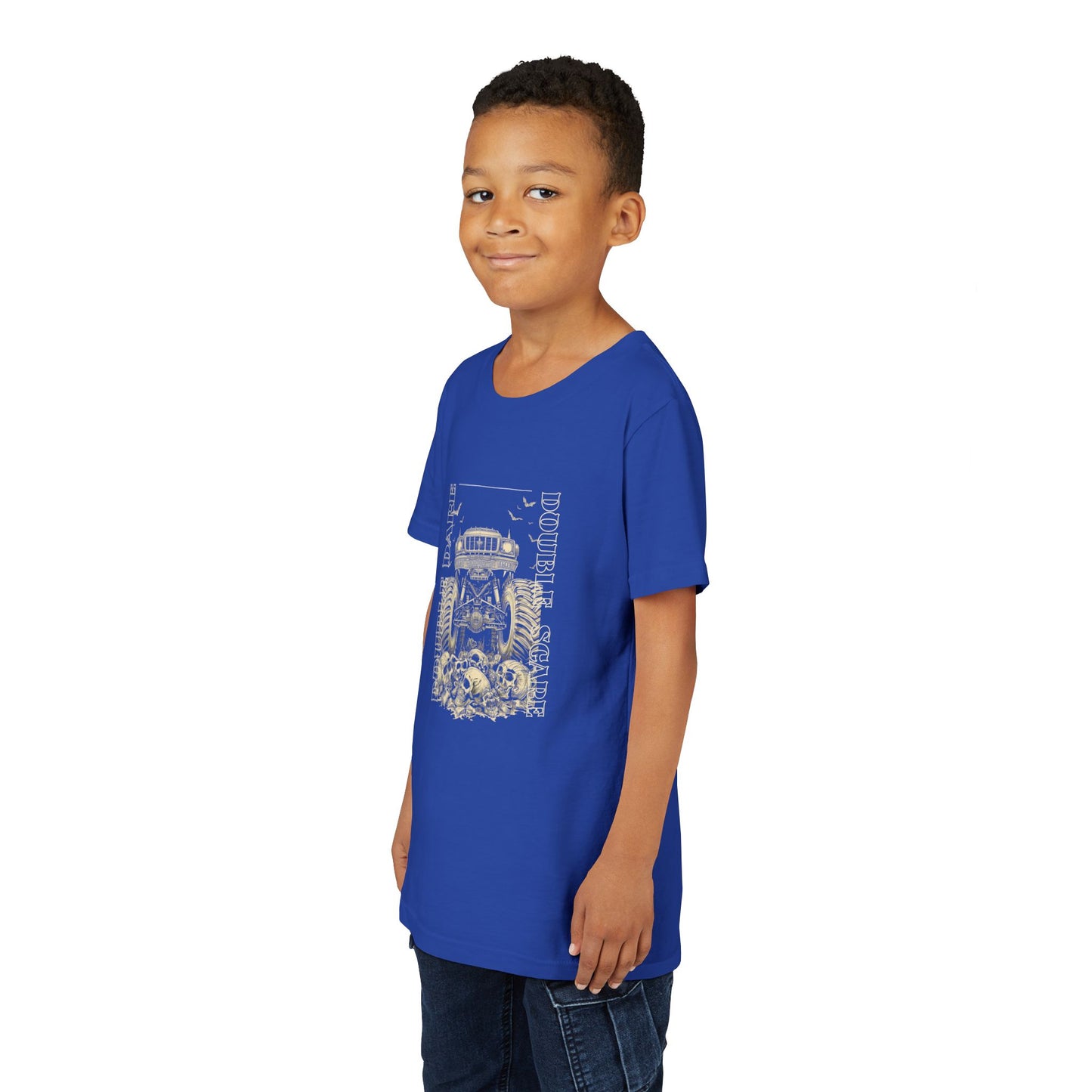 Double Dare-Double Scare- Monster Truck Twin Tee — Unisex