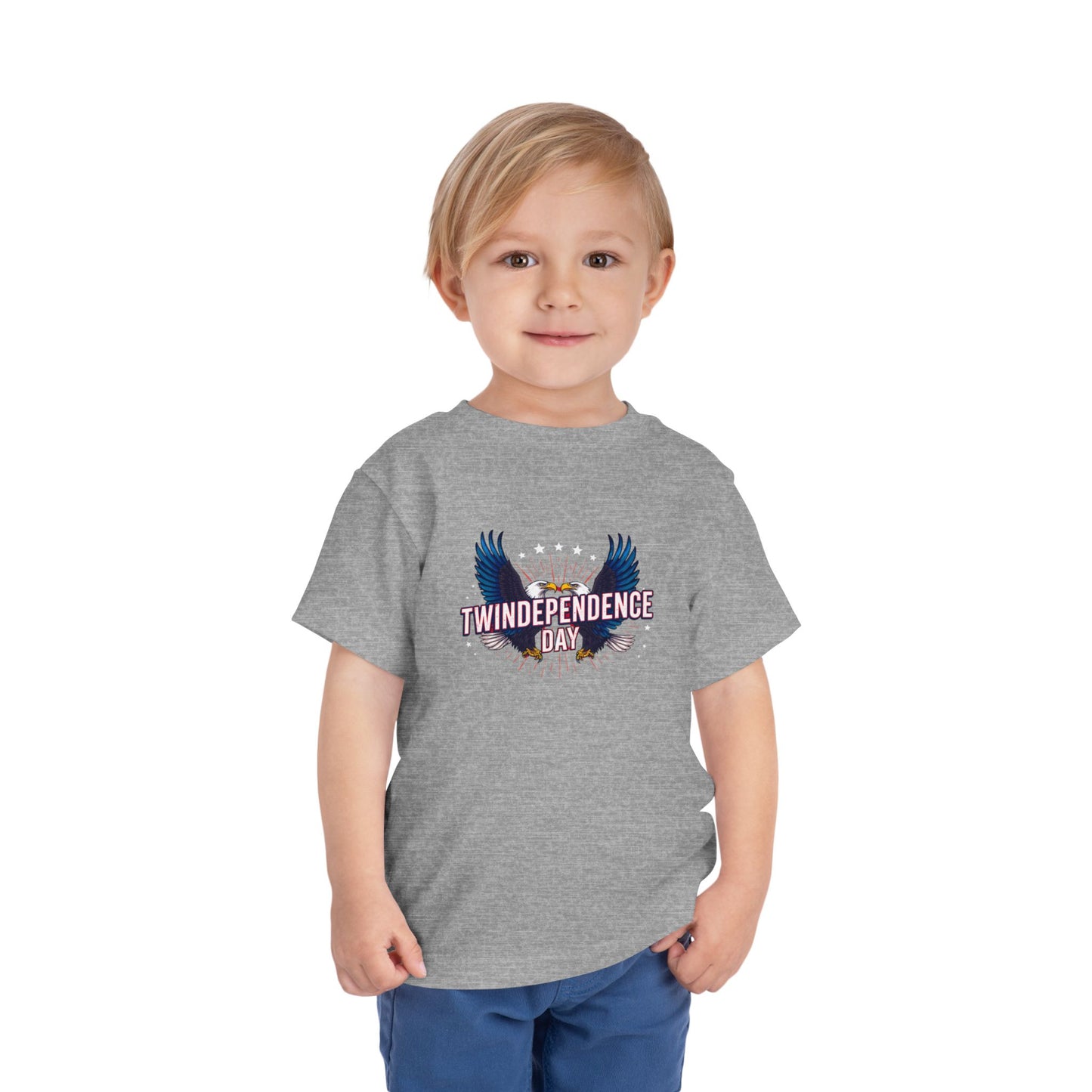 Toddler Tee - "Twindependence Day" Eagle Graphic 4th of July Shirt