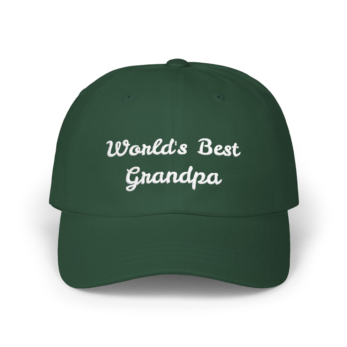 World's Best Grandpa, Cool Baseball Hat, Men’s Accessory, Casual Summer Wear, Sports Cap