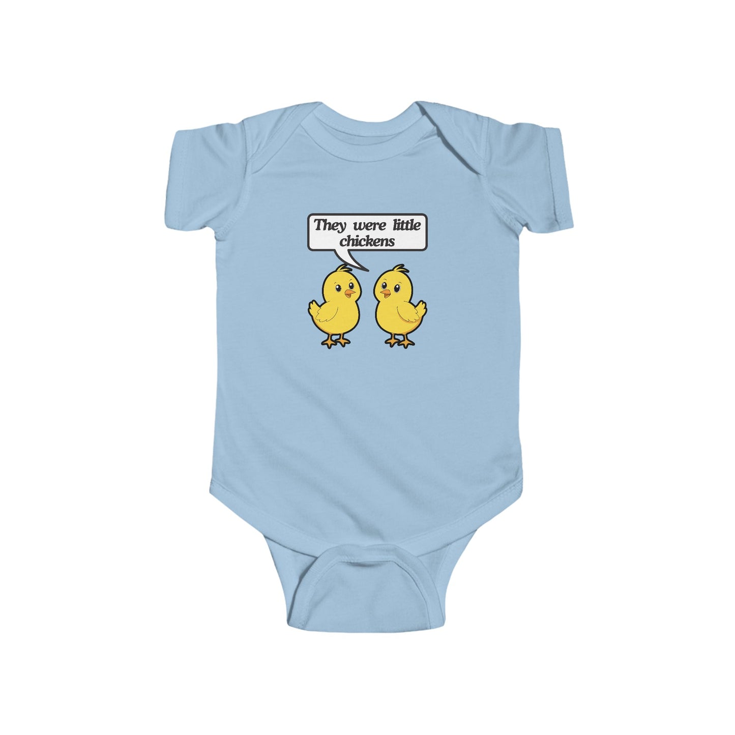Twin Easter Bodysuit Set “They Were Little Chickens”