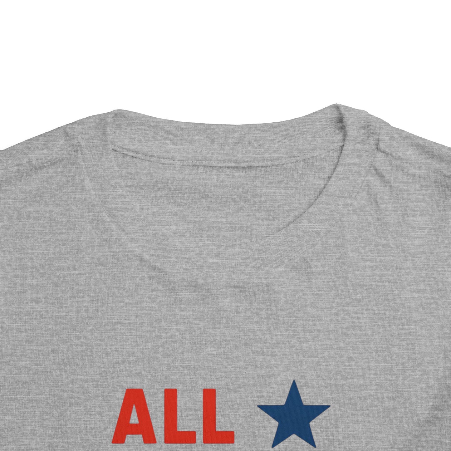 All American Cowboy Toddler Tee — Patriotic Kids Short Sleeve Shirt