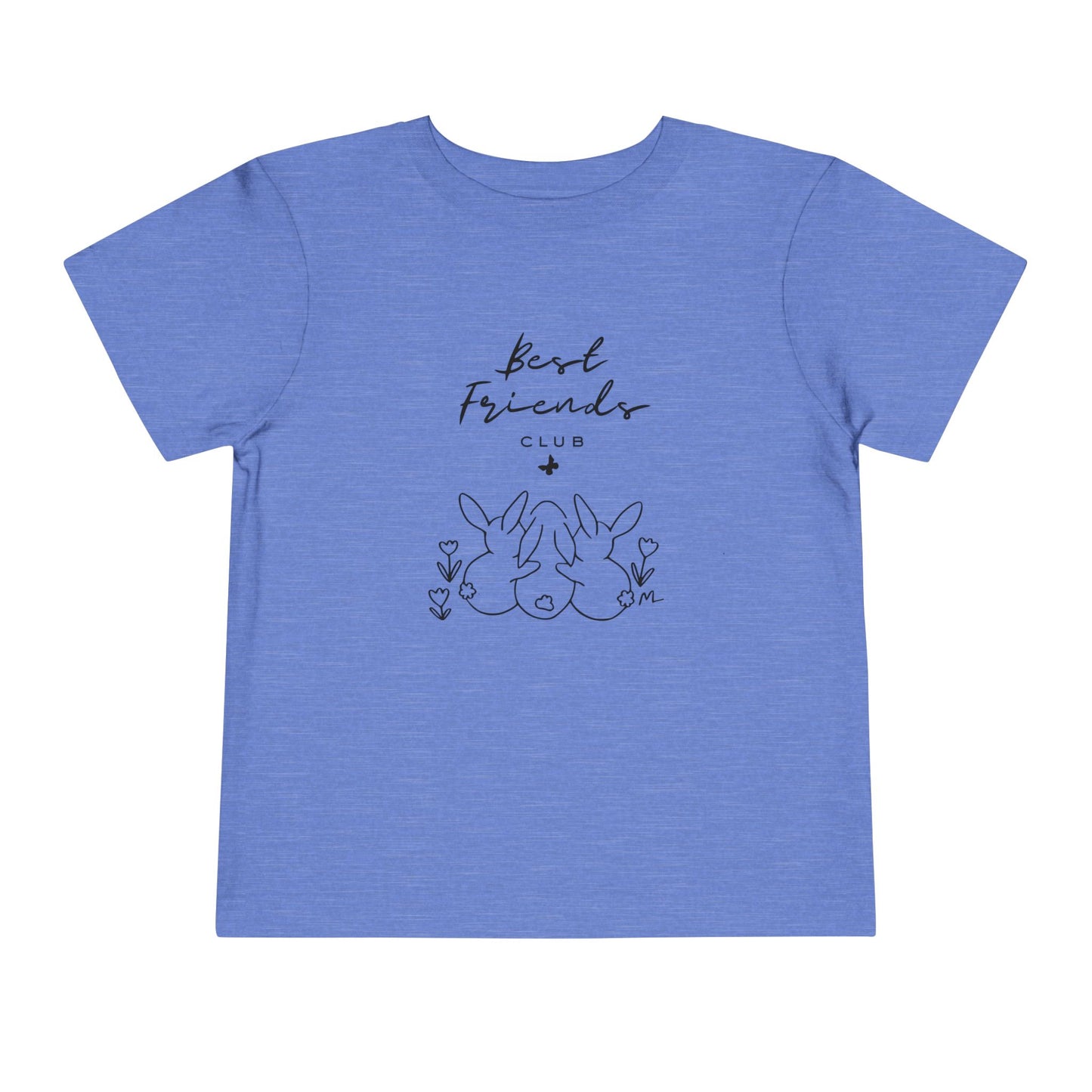 Toddler and Infant Tee — "Best Friends" Bunny Graphic Short Sleeve