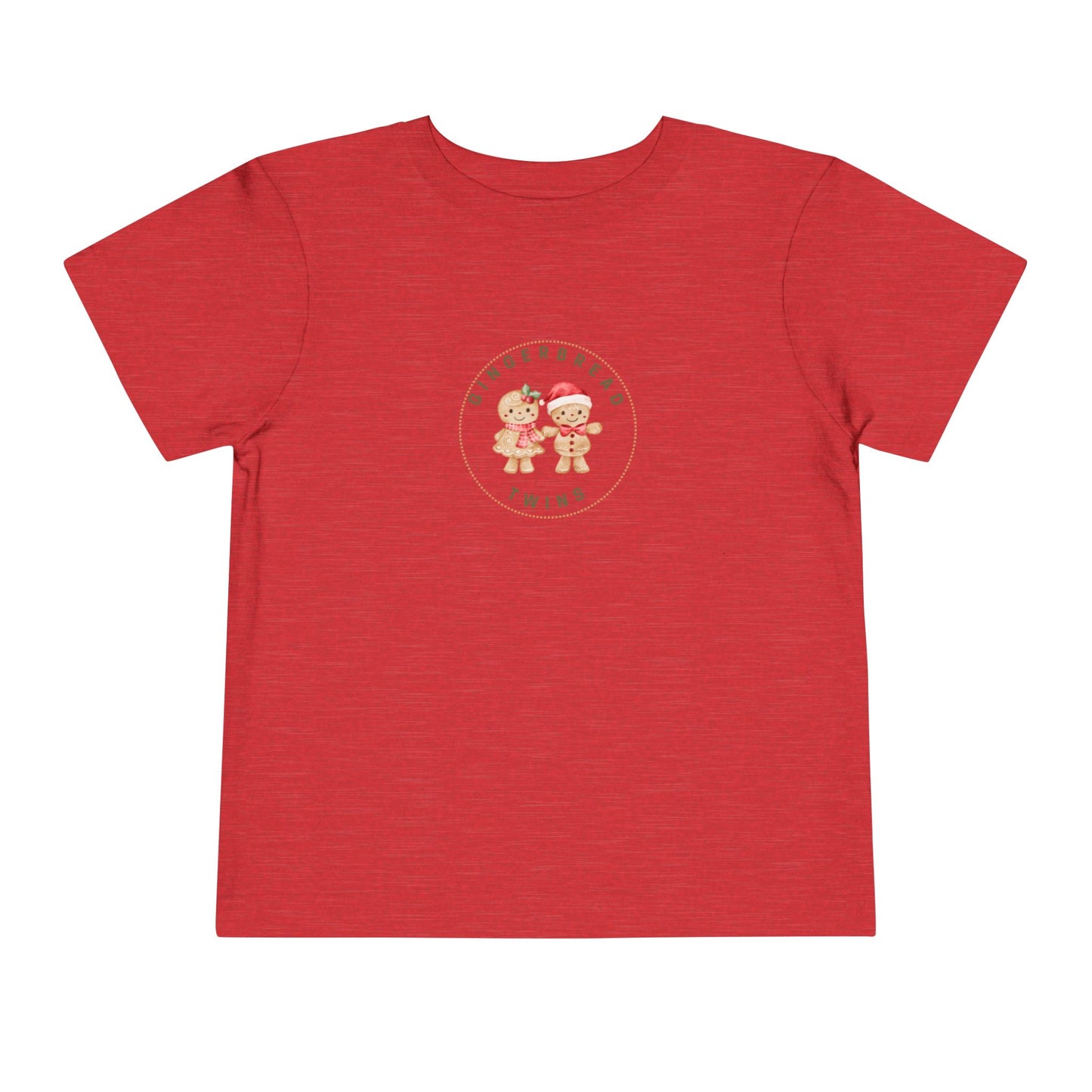 Gingerbread Girl and Boy Twin Toddler Tee (Ages 2 to 5 years old)