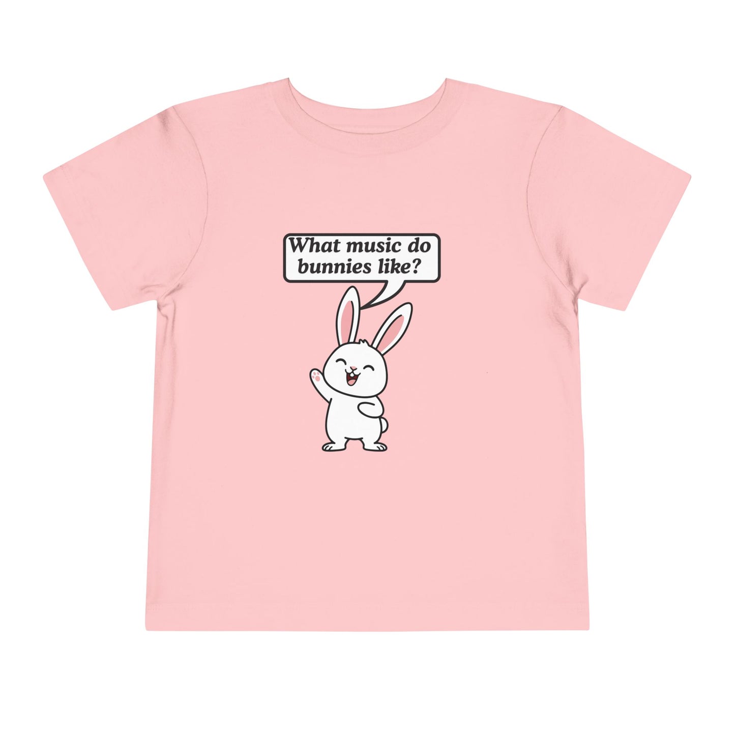 Twin Toddler Tee — "What music do bunnies like?" Easter Joke Set