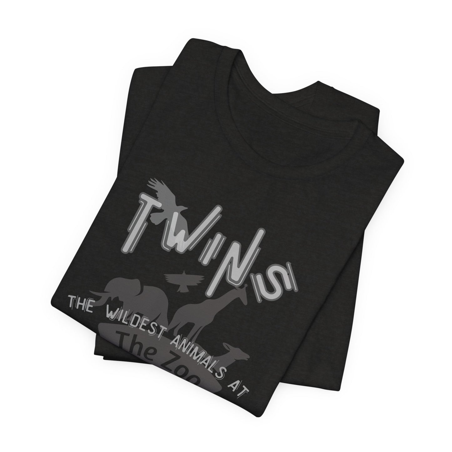 Twins Zoo T-Shirt — 'The Wildest Animals at the Zoo' Graphic Tee