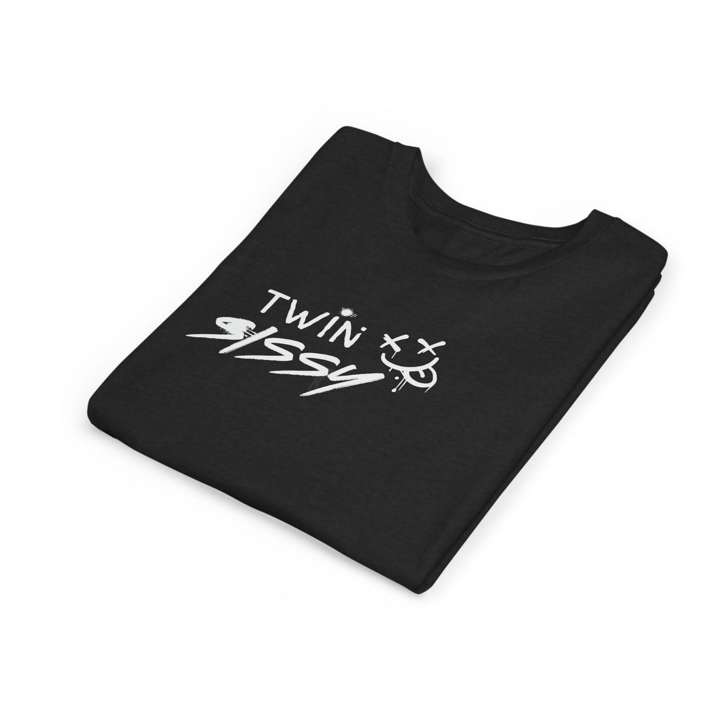 Twin Sissy- Punk Rock Skater Graffiti Teen Kids T-Shirt