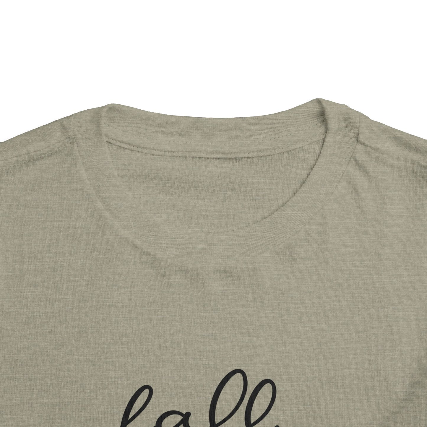 Toddler Tee – "Fall Vibes" Pumpkin & Leaf Autumn Graphic