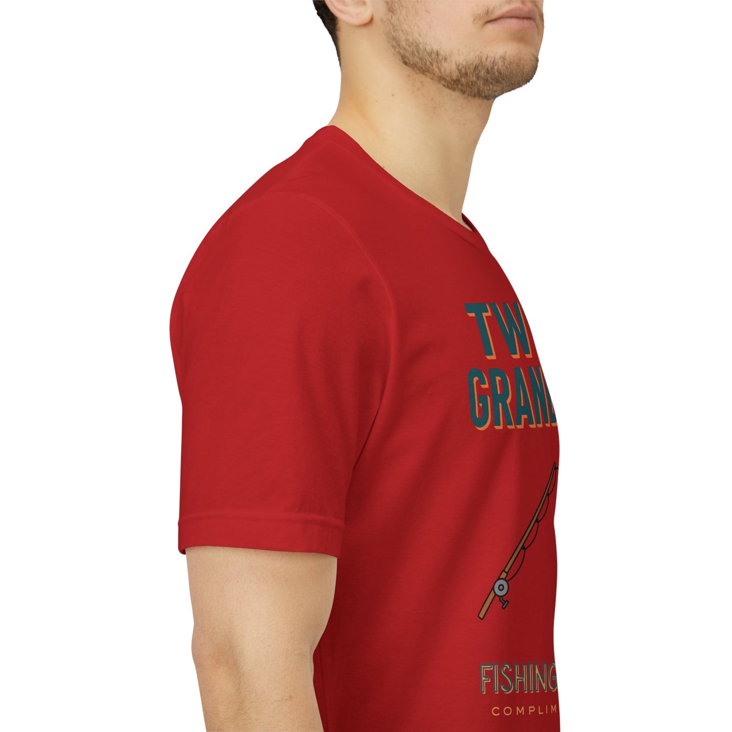 Twin Grandpa Fishing Tee — "Fishing For compliments" Grandfather Gift