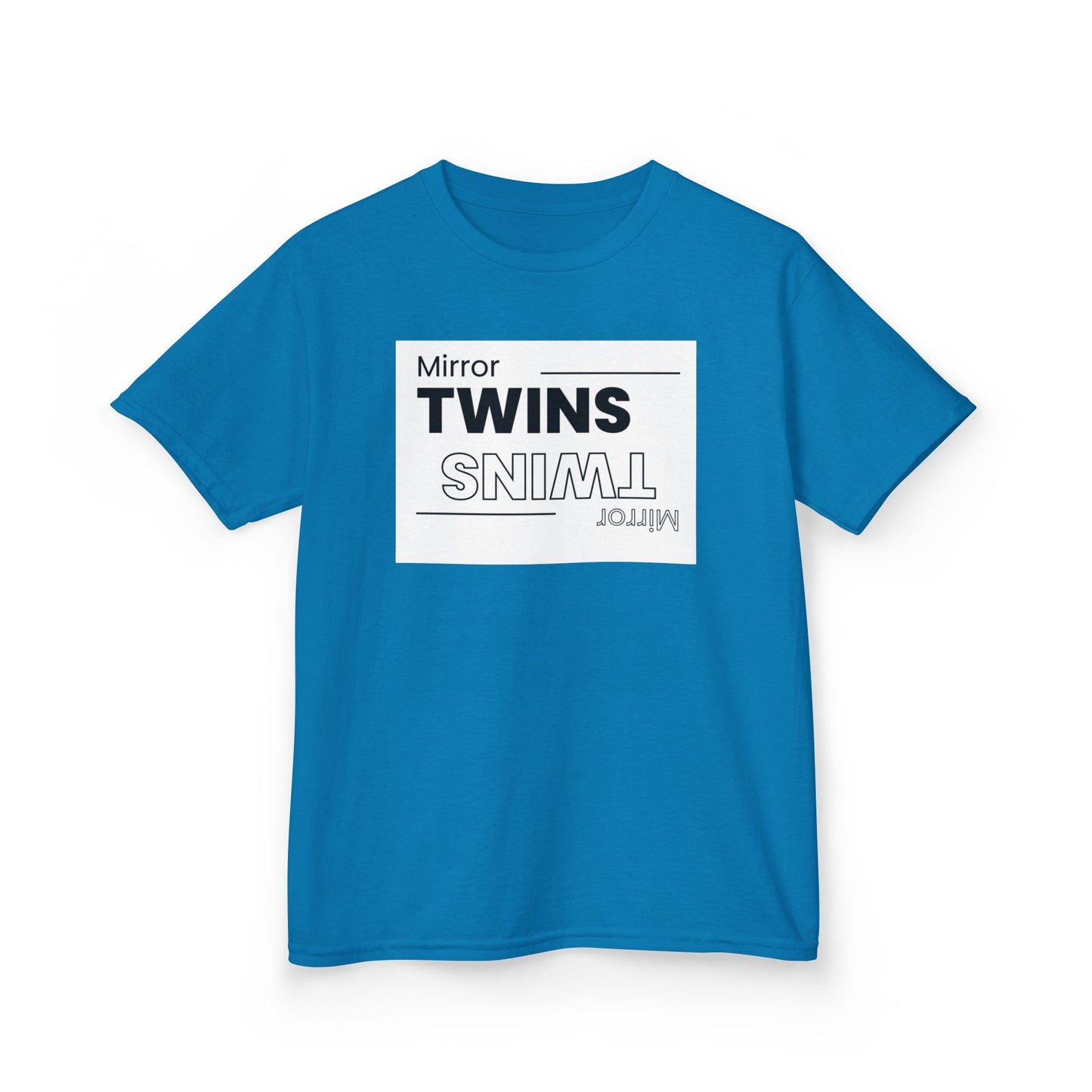 Mirror Twins Kids T-Shirt - Fun Mirror Design for Siblings