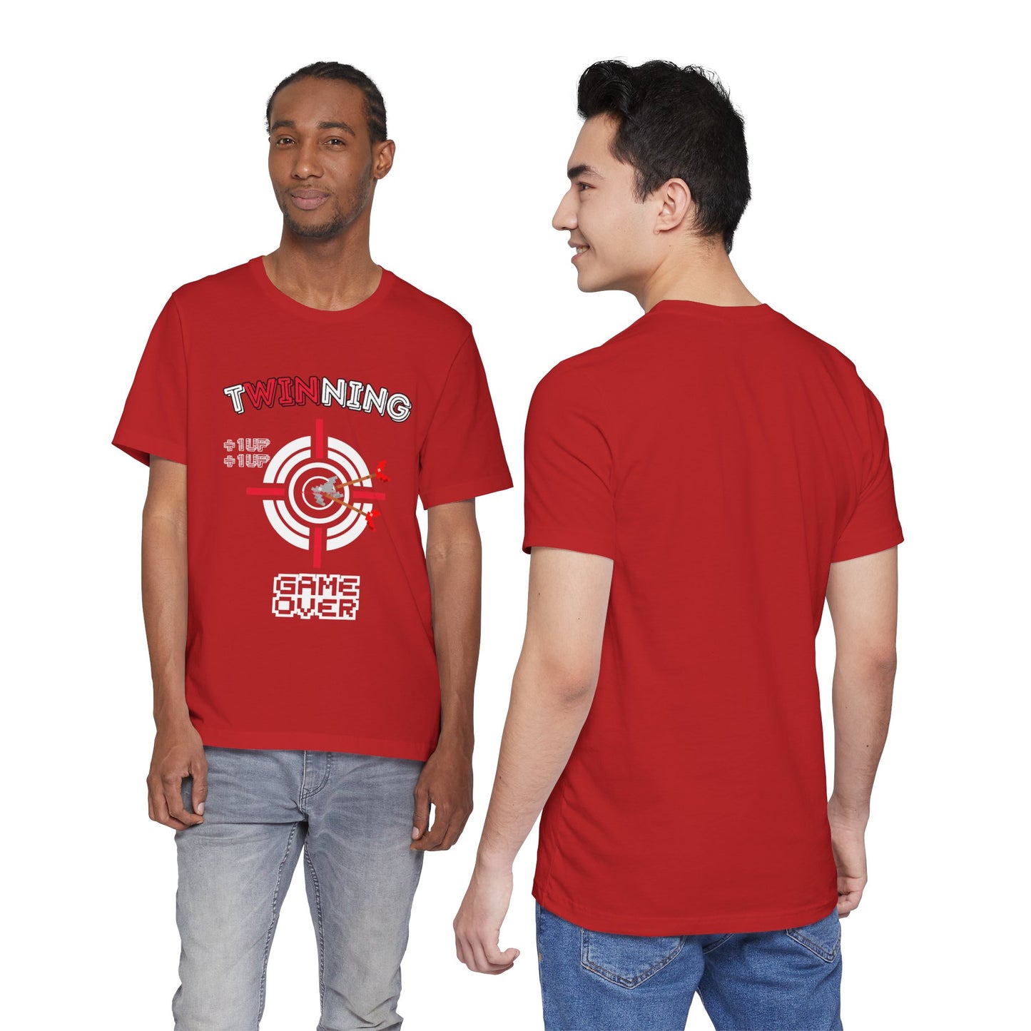 Twin Dad Tee — Retro Arcade Gamer T-Shirt