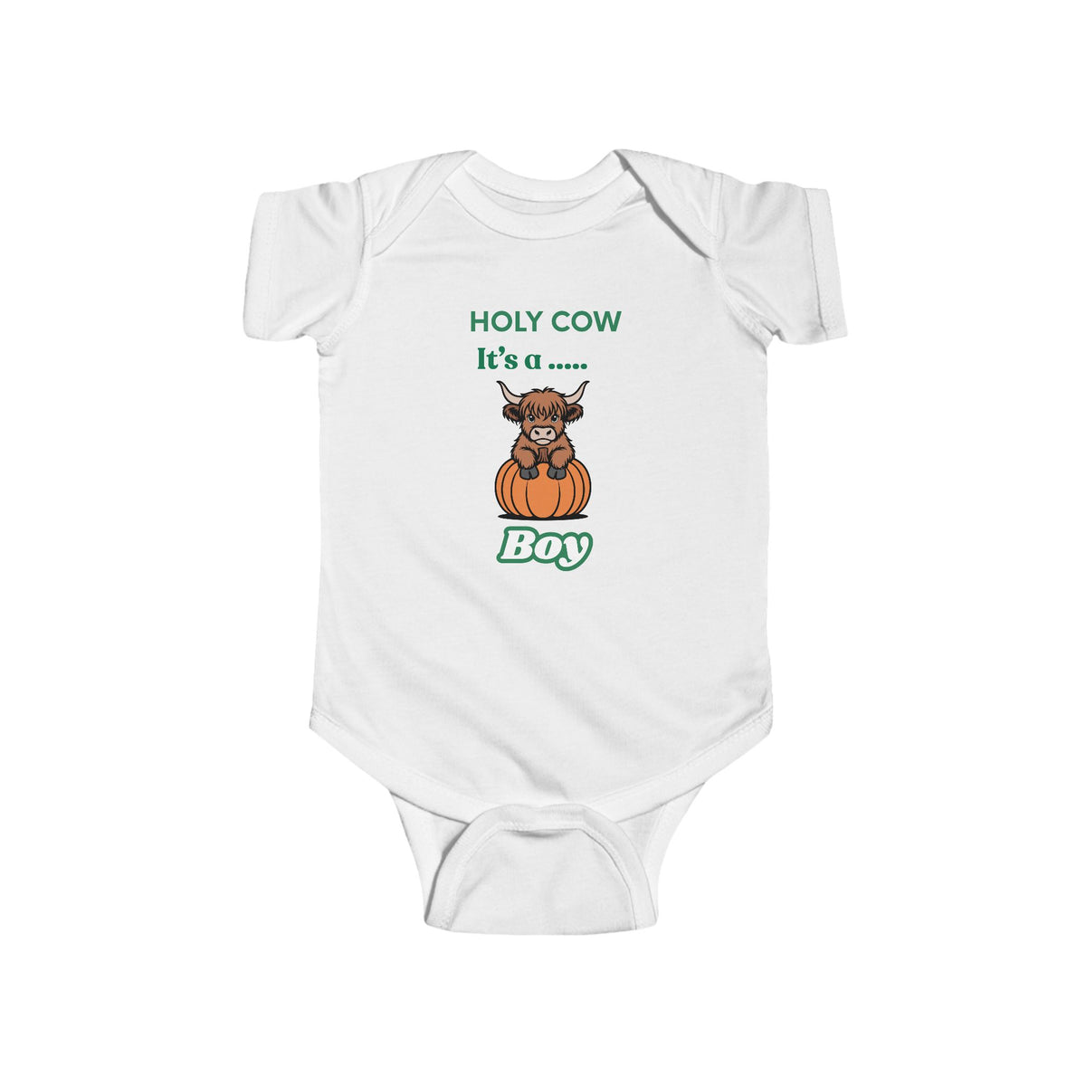 Holy Cow It’s a Boy Baby Bodysuit