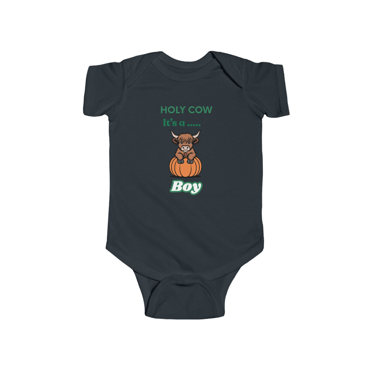 Holy Cow It’s a Boy Baby Bodysuit