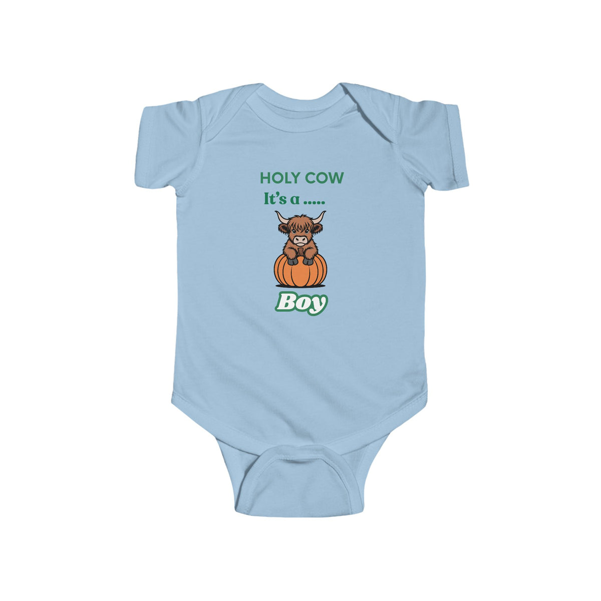 Holy Cow It’s a Boy Baby Bodysuit