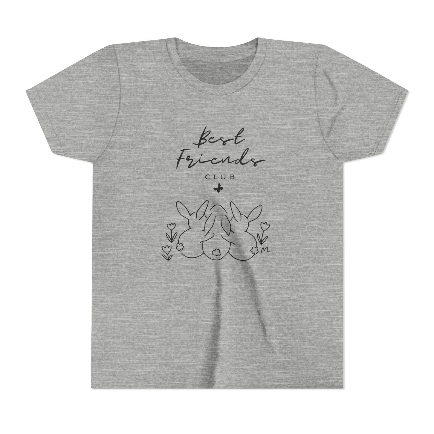 Young Adult Tee - "Best Friends" Bunny Trio Kids Graphic Shirt