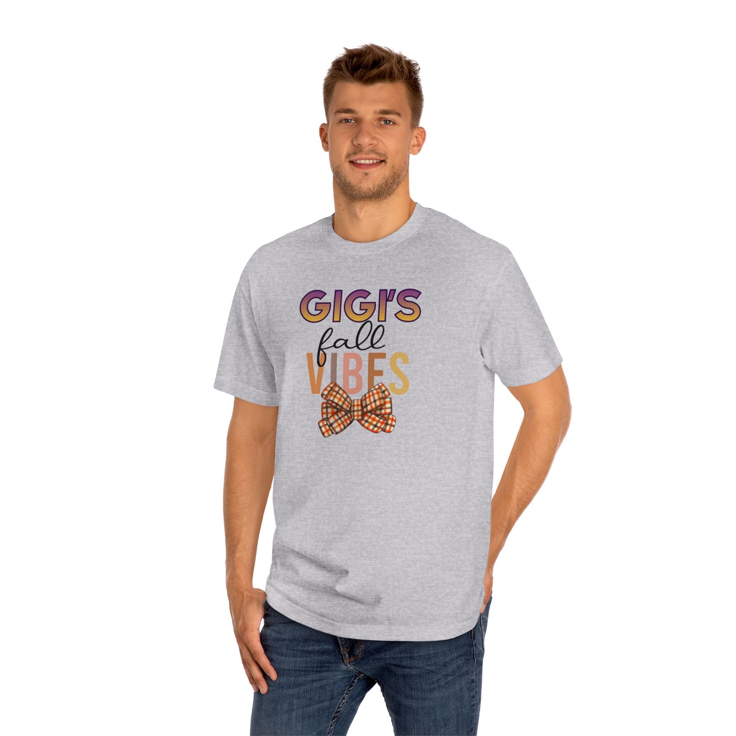 Gigi's Fall Vibes Tee — Plaid Bow Grandma Autumn Shirt