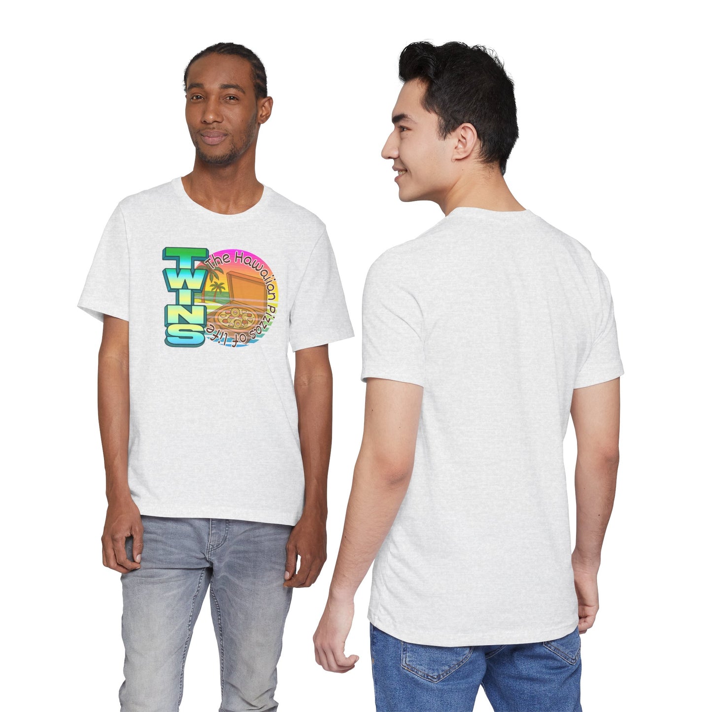 Hawaiian Pizza- Twin Dad Beach T-Shirt — Vintage 90's Style Tee