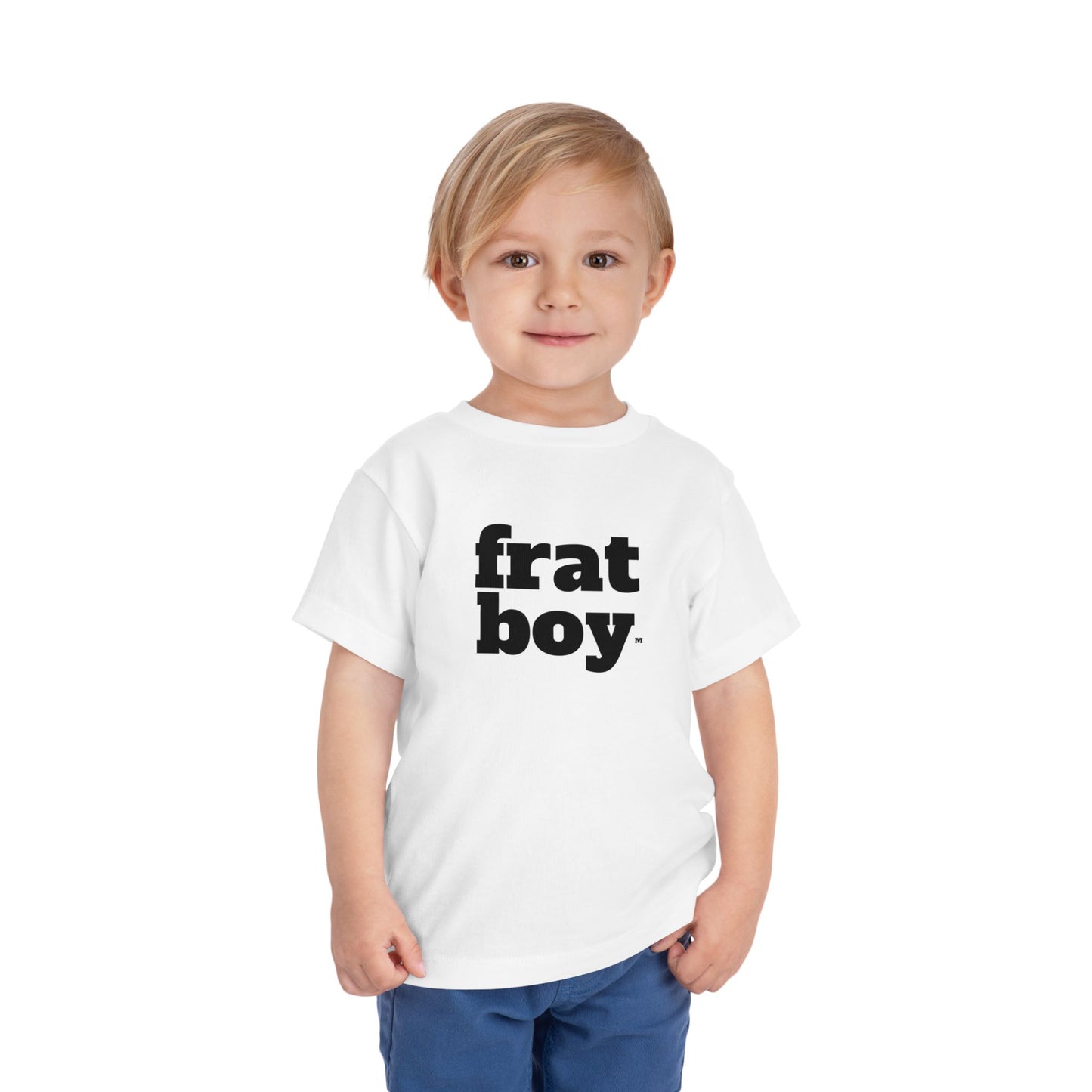 Fraternal Twin- Frat Boy -Toddler Tee — "frat boy" Front & "Time to Party" Back Graphic