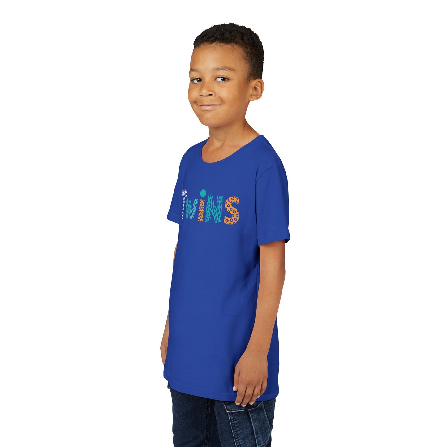 Teen/Pre-Teen "Twins" - Colorful Animal Print Kids T-Shirt