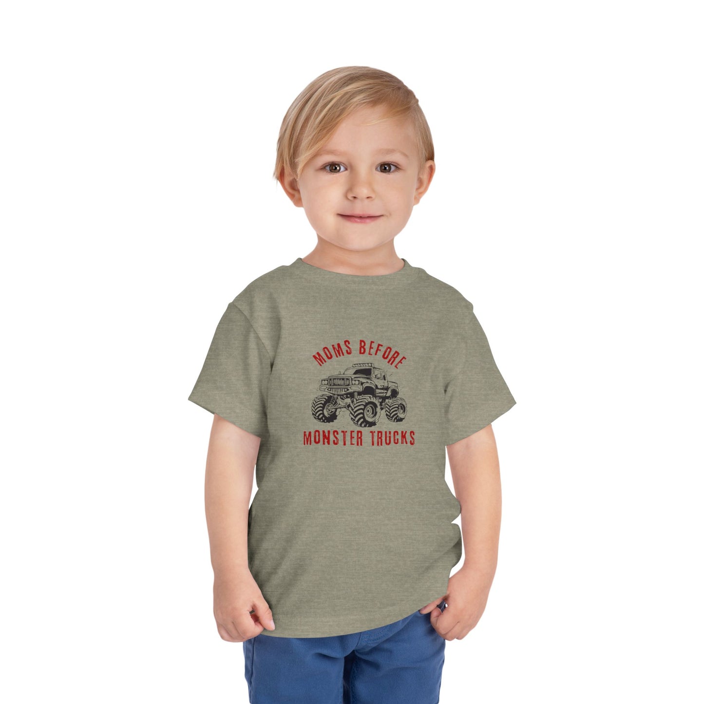 Toddler Tee "Moms Before Monster Trucks" Graphic