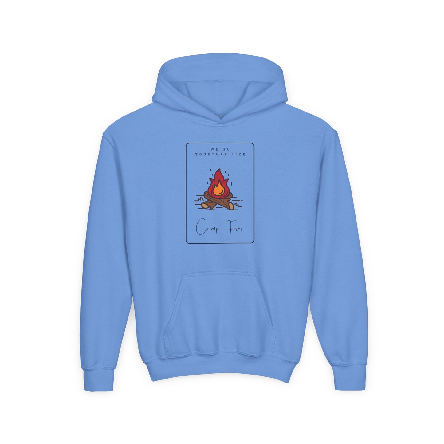 Besties Youth Hoodie - "We Go Together Like Campfires" ....and (choose from 2 other designs: Smores/Ghost Stories)