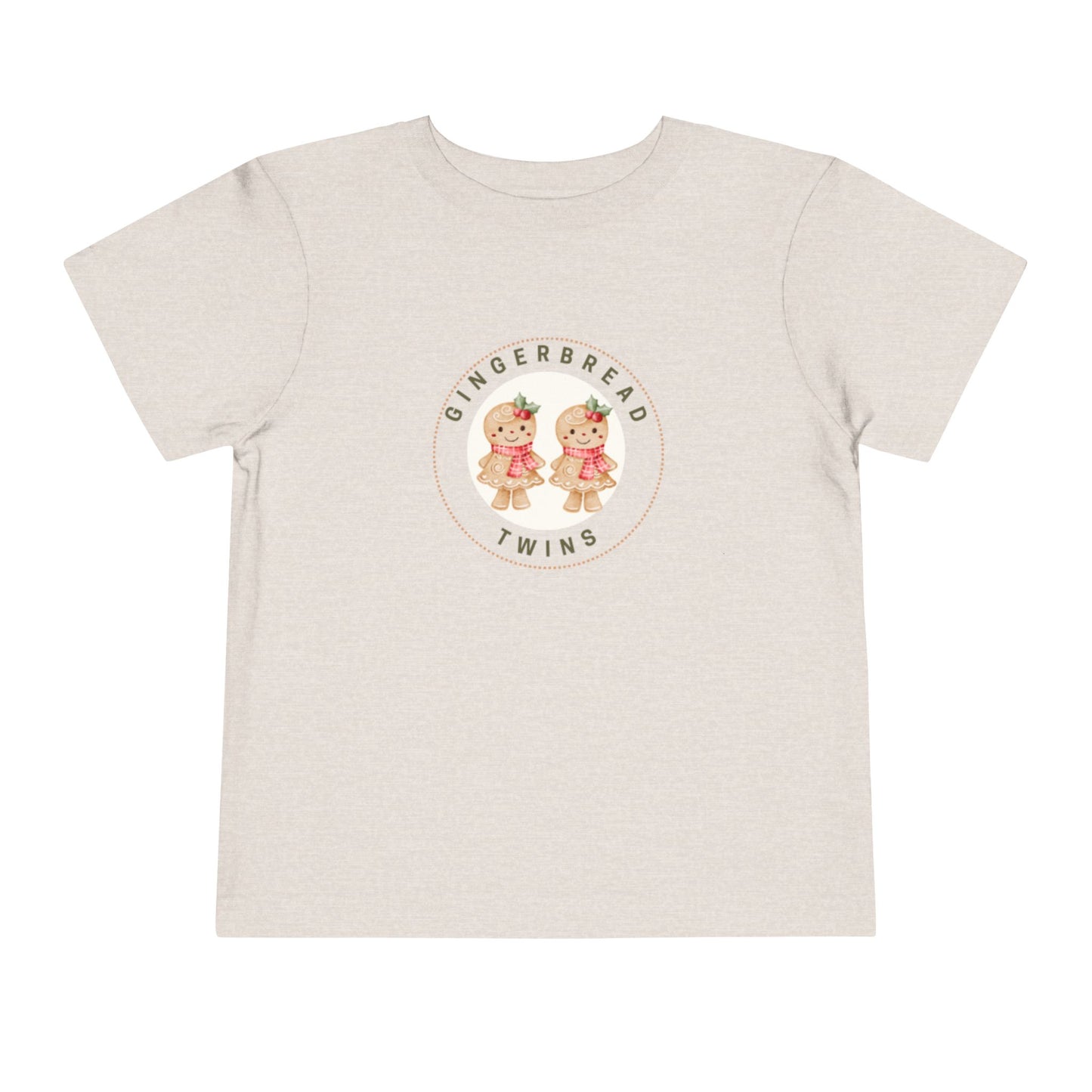 Gingerbread Twin Girls Toddler Tee