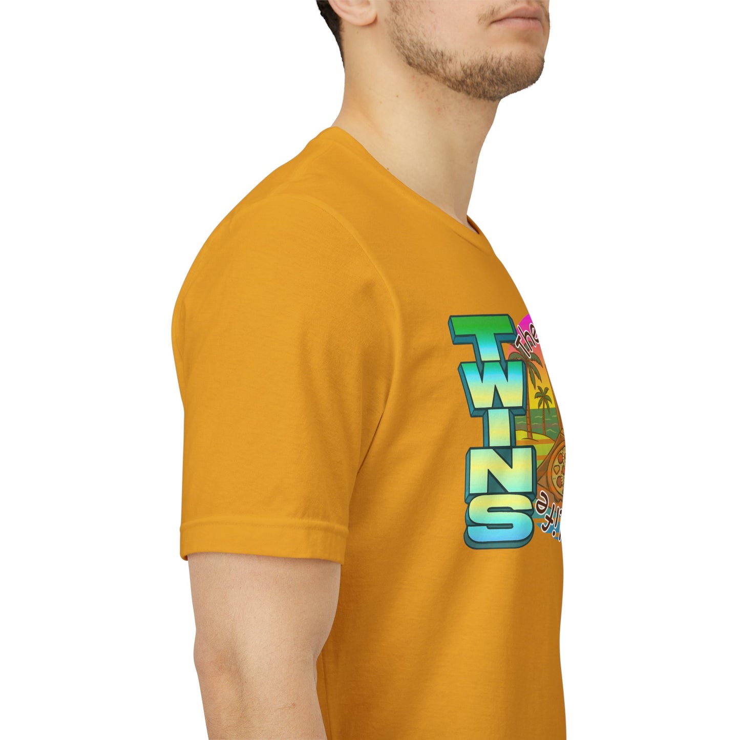 Hawaiian Pizza- Twin Dad Beach T-Shirt — Vintage 90's Style Tee