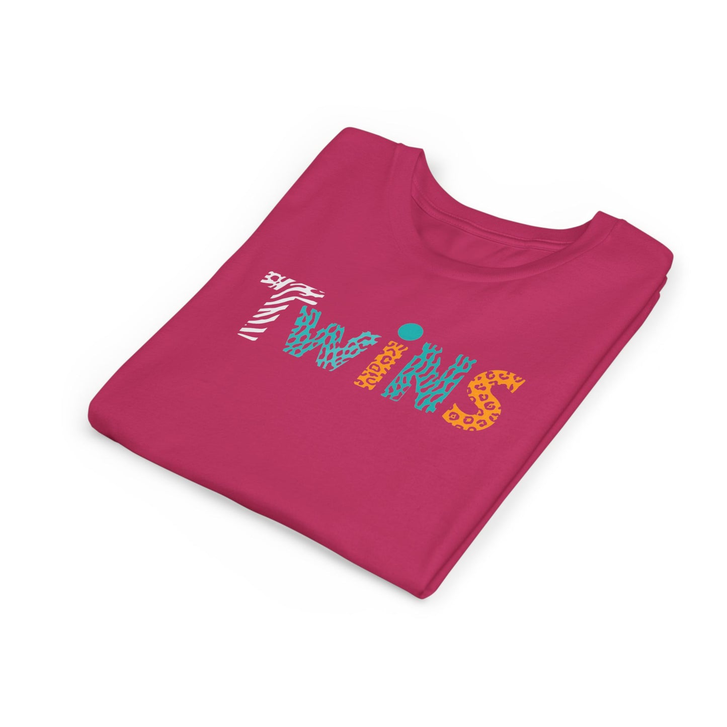 Teen/Pre-Teen "Twins" - Colorful Animal Print Kids T-Shirt