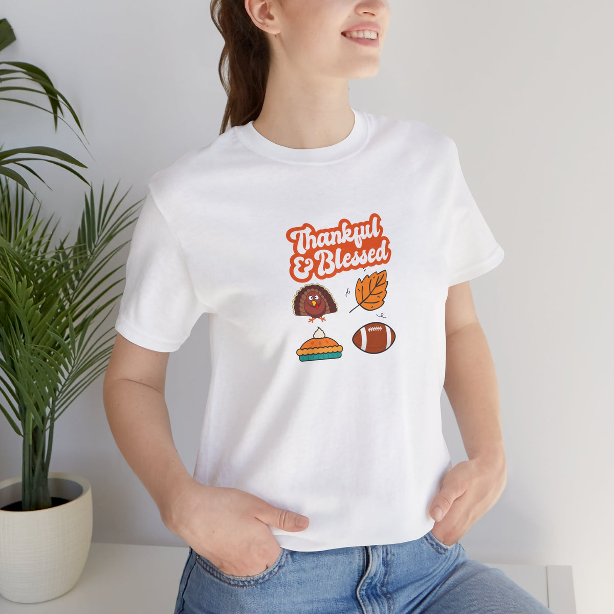 Thankful & Blessed Thanksgiving T-Shirt