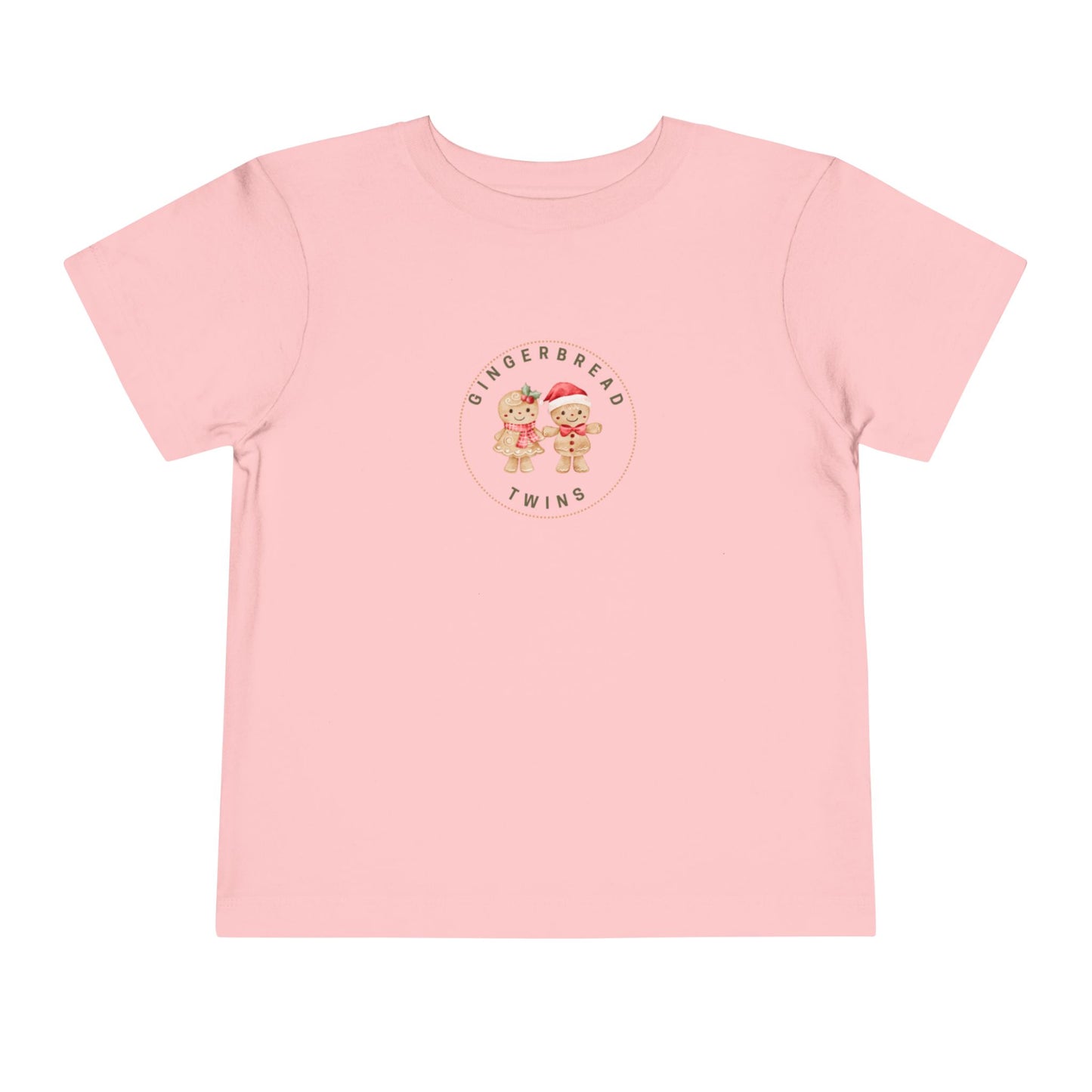 Gingerbread Girl and Boy Twin Toddler Tee (Ages 2 to 5 years old)