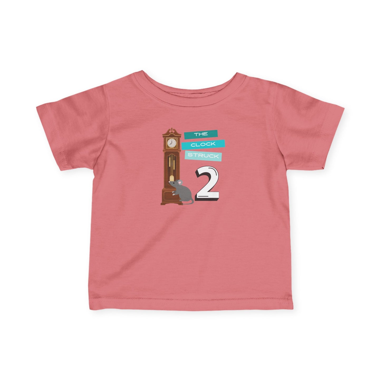 Baby/Toddler Nursery Rhyme Tee — “The Clock Strikes 2” Costume Party Event- Family Matching